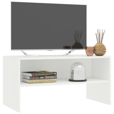 vidaXL Meuble TV Blanc 80 x 40 x 40 cm Aggloméré