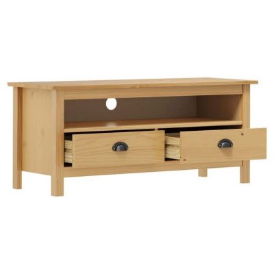 MEUBLE TV - MEUBLE HI-FI - Meuble TV 110x34x40 cm Bois de pin massif