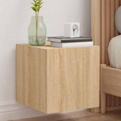 Meuble TV Avec Lumières LED RGB - Armoire Télévision Moderne Noir 120x30x50cm - Rangement Salon
