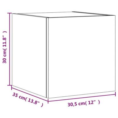 Vidaxl meuble tv avec lumières led blanc 120x30x50 cm