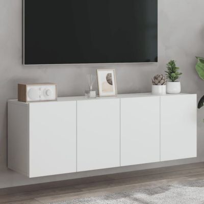 vidaXL Meubles TV muraux 2 pcs blanc 60x30x41 cm 836939