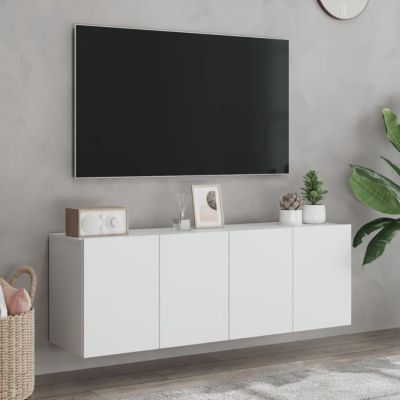 vidaXL Meubles TV muraux 2 pcs blanc 60x30x41 cm 836939