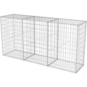 vidaXL Panier de gabion Acier galvanisé 200x50x100 cm