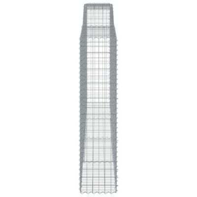 vidaXL Panier de Gabions Arqué Cage à Gabion Mur de Gabion Panier à Pierre Gabion pour Pierre Jardin Patio Extérieur 153540