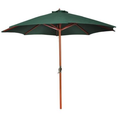 Parasol Déporté VidaXL 372x198x253 Cm - Toile Polyester Anti-UV, Inclinaison Réglable, Manivelle