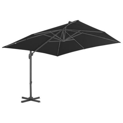 vidaXL Parasol avec base portable Anthracite