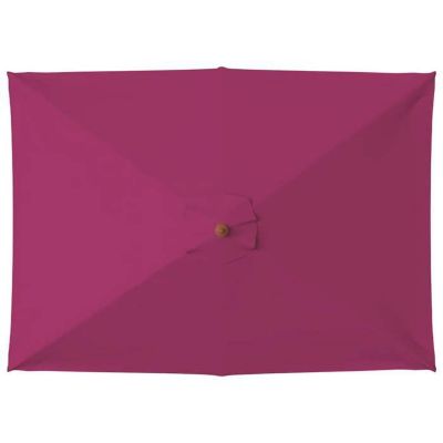 vidaXL Parasol avec mât en bois 150 x 200 cm Bordeaux