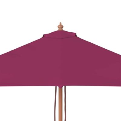 vidaXL Parasol avec mât en bois 150 x 200 cm Bordeaux