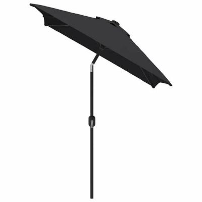 vidaXL Parasol d'Extérieur avec Mât en Métal, Pare-soleil de Patio, Abri de Soleil, Parasol de Plage Jardin Terrasse Balcon, 47128