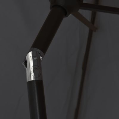 vidaXL Parasol d'Extérieur avec Mât en Métal, Pare-soleil de Patio, Abri de Soleil, Parasol de Plage Jardin Terrasse Balcon, 47128