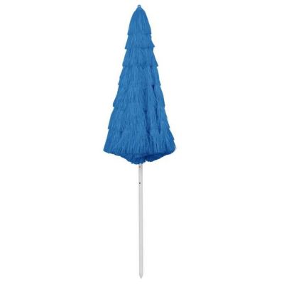 vidaXL Parasol de plage Bleu 300 cm