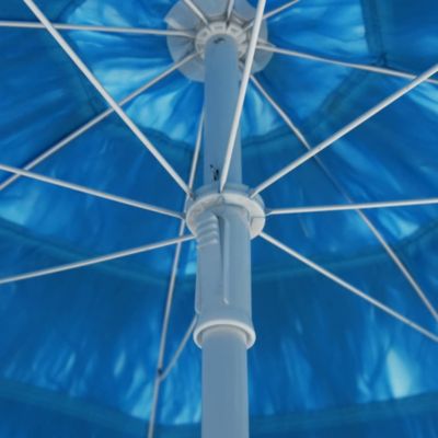 vidaXL Parasol de plage Bleu 300 cm