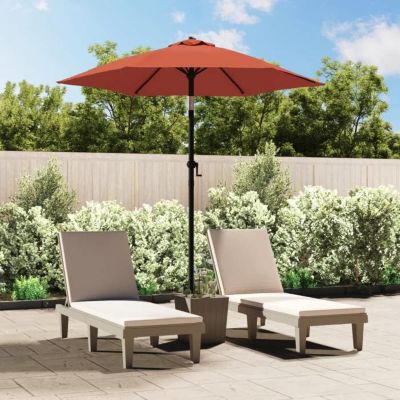 vidaXL Parasol Terre cuite 200x224 cm Aluminium 47209