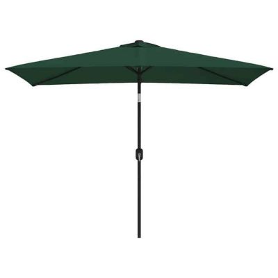 vidaXL Parasol Vert Rectangulaire Parasol de Jardin Terrasse Plage Pare-soleil 40771