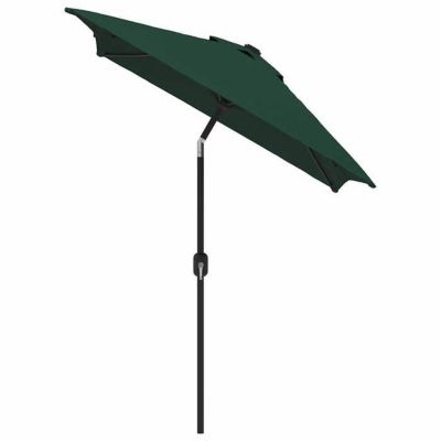 vidaXL Parasol Vert Rectangulaire Parasol de Jardin Terrasse Plage Pare-soleil 40771