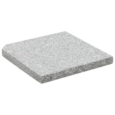 vidaXL Plaque de poids carrée pour parasol Granit 25 kg Gris — free download