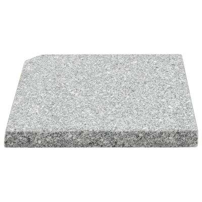 vidaXL Plaque de poids carrée pour parasol Granit 25 kg Gris — free download
