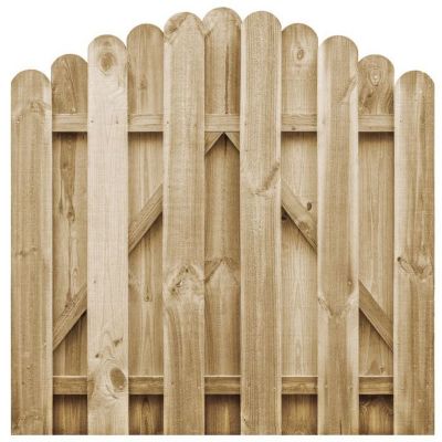 vidaXL Portail de jardin Bois de pin imprégné 100x100 cm 45327