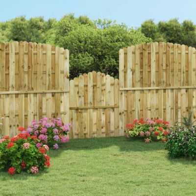 vidaXL Portail de jardin Bois de pin imprégné 100x125 cm 45328