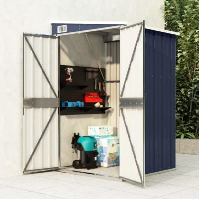 vidaXL Remise de jardin murale Anthracite 118x100x178 cm Acier 316219