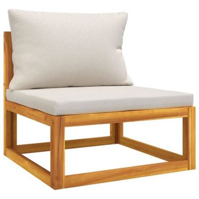 vidaXL Salon de Jardin avec Coussins 7 pcs, Canapés avec Dossier, Ensemble de Meubles avec Table Basse Patio Terrasse, 3155305