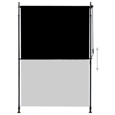vidaXL Store Roulant d'Extérieur Auvent Rétractable Vertical Balcon Jardin Pergola Terrasse Patio Blocage des UV et de la 145937
