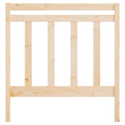Tête De Lit En Pin Massif VidaXL - Design Classique Gris, Dimensions 96x4x100 Cm, Pour Un Style Rustique Et Apaisant - 2