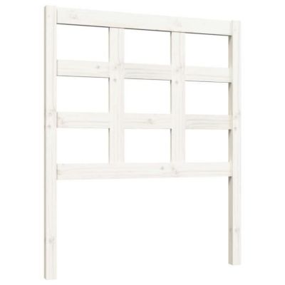 vidaXL Tête de lit Blanc 80,5x4x100 cm Bois massif de pin 817866
