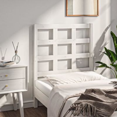 vidaXL Tête de lit Blanc 80,5x4x100 cm Bois massif de pin 817866