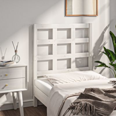 vidaXL Tête de lit Blanc 80,5x4x100 cm Bois massif de pin 817866