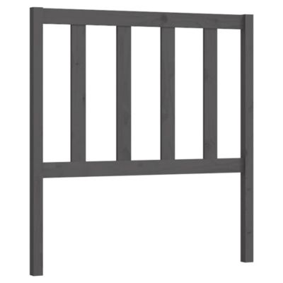 vidaXL Tête de lit Gris 106x4x100 cm Bois massif de pin 817727