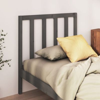 vidaXL Tête de lit Gris 106x4x100 cm Bois massif de pin 817727