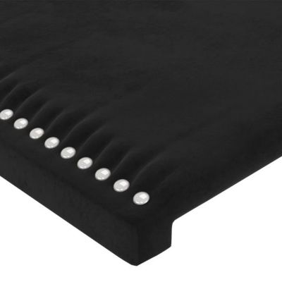 vidaXL Tête de Lit à LED Meuble de Chambre à Coucher Accessoire de Lit Double Tête de Cadre de Lit Intérieur Noir 3122352