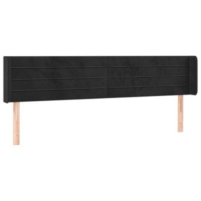 vidaXL Tête de Lit à LED Meuble de Chambre à Coucher Accessoire de Lit Double Tête de Cadre de Lit Intérieur Noir 3123444