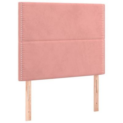 vidaXL Tête de Lit à LED Meuble de Chambre à Coucher Accessoire de Lit Simple Tête de Cadre de Lit Intérieur Rose 3122325