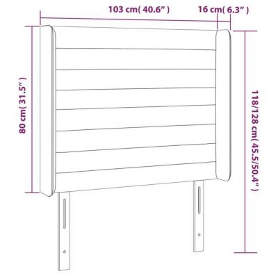vidaXL Tête de Lit à LED Meuble de Chambre à Coucher Accessoire de Lit Simple Tête de Cadre de Lit Intérieur Rose 3124235