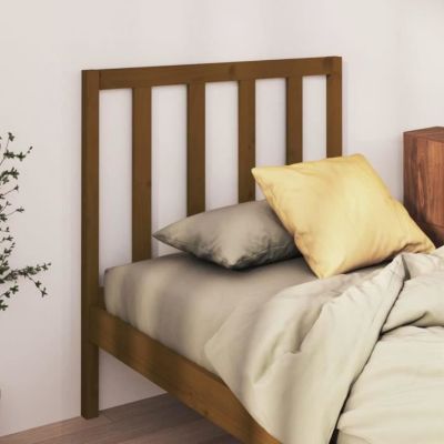 vidaXL Tête de lit Marron miel 106x4x100 cm Bois massif de pin 817728