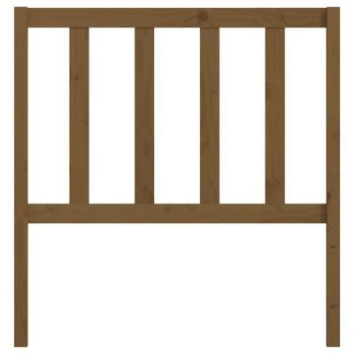 vidaXL Tête de lit Marron miel 106x4x100 cm Bois massif de pin 817728