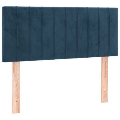 vidaXL Tête de Lit Meuble de Chambre à Coucher Accessoire de Lit Simple Tête de Cadre de Lit Intérieur Bleu Foncé 346240