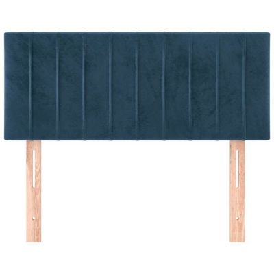 vidaXL Tête de Lit Meuble de Chambre à Coucher Accessoire de Lit Simple Tête de Cadre de Lit Intérieur Bleu Foncé 346240
