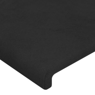 vidaXL Têtes de lit 4 pcs Noir 100x5x78-88 cm Velours3116120