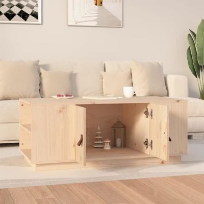 vidaXL Table basse 100x50x41 cm Bois massif de pin 818255
