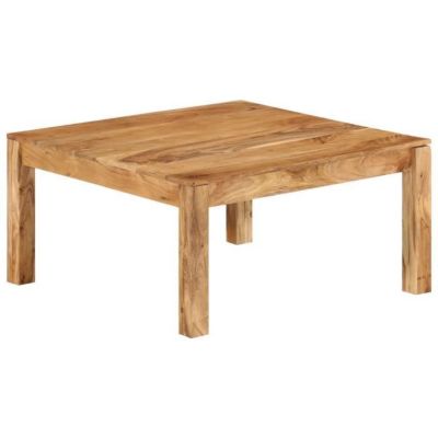 vidaXL Table basse 80 x 80 x 40 cm Bois d'acacia massif