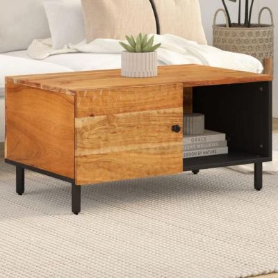 vidaXL Table basse 80x50x40 cm bois massif d'acacia 356859