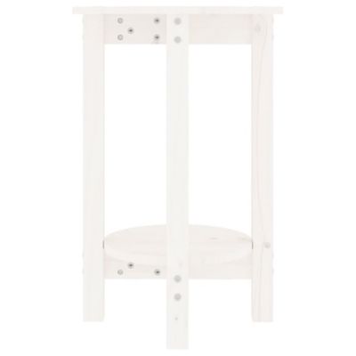 vidaXL Table basse Blanc 40x60 cm Bois massif de pin 822358