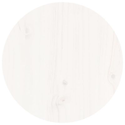 vidaXL Table basse Blanc 40x60 cm Bois massif de pin 822358