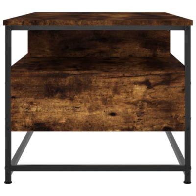 vidaXL Table basse chêne fumé 100x51x45 cm bois d'ingénierie 835286