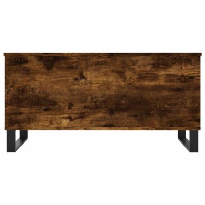 vidaXL Table basse Chêne fumé 90x44,5x45 cm Bois d'ingénierie 830985