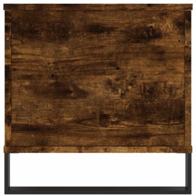 vidaXL Table basse Chêne fumé 90x44,5x45 cm Bois d'ingénierie 830985