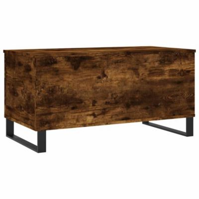 vidaXL Table basse Chêne fumé 90x44,5x45 cm Bois d'ingénierie 830985